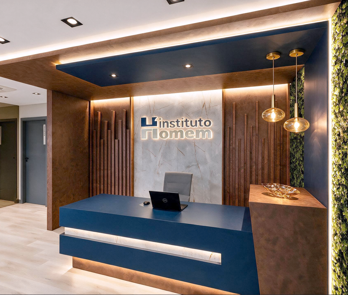 Recepção da unidade Instituto Homem Blumenau